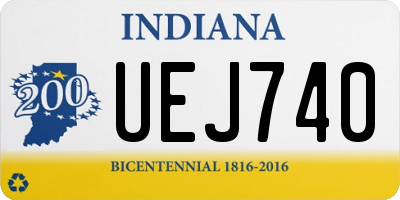 IN license plate UEJ740