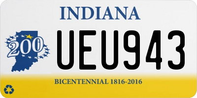 IN license plate UEU943