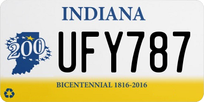 IN license plate UFY787