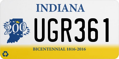 IN license plate UGR361