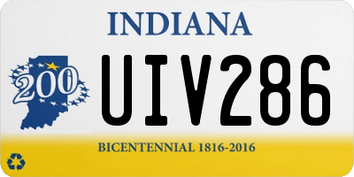 IN license plate UIV286