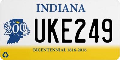 IN license plate UKE249