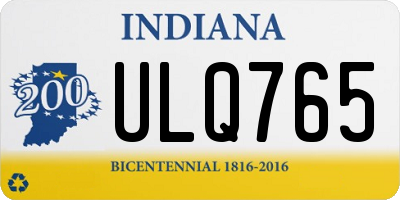 IN license plate ULQ765