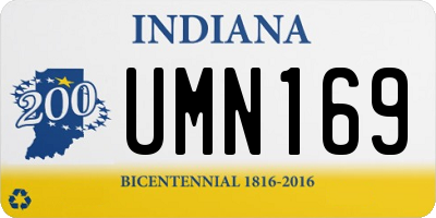 IN license plate UMN169