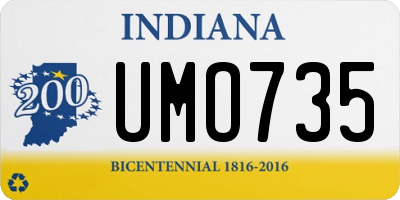 IN license plate UMO735