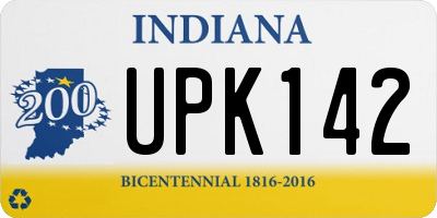 IN license plate UPK142