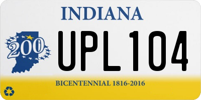 IN license plate UPL104