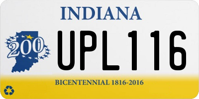 IN license plate UPL116