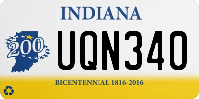 IN license plate UQN340