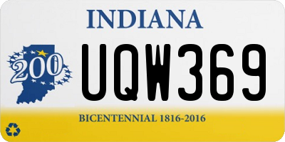 IN license plate UQW369