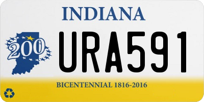 IN license plate URA591