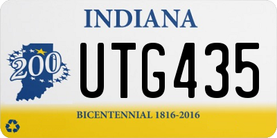 IN license plate UTG435