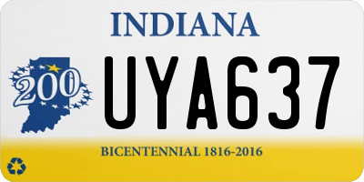 IN license plate UYA637