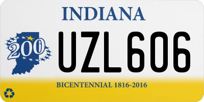 IN license plate UZL606