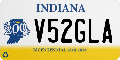 IN license plate V52GLA