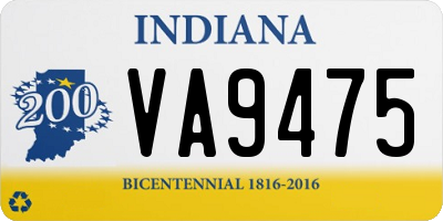 IN license plate VA9475