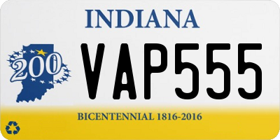 IN license plate VAP555