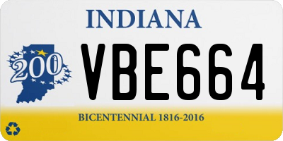 IN license plate VBE664