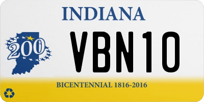 IN license plate VBN10