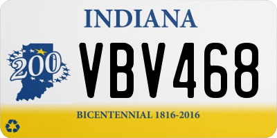 IN license plate VBV468