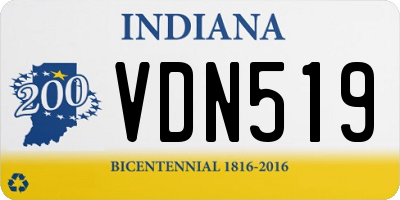 IN license plate VDN519