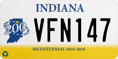 IN license plate VFN147