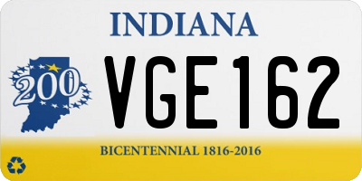 IN license plate VGE162