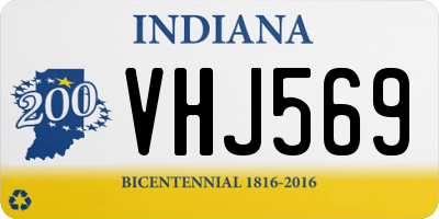 IN license plate VHJ569