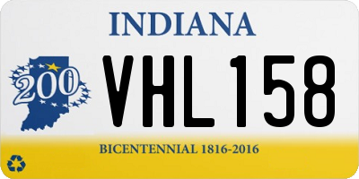 IN license plate VHL158