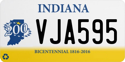 IN license plate VJA595