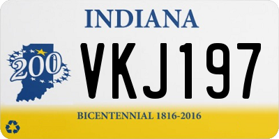 IN license plate VKJ197