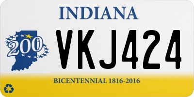 IN license plate VKJ424