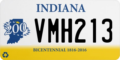 IN license plate VMH213