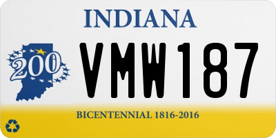 IN license plate VMW187