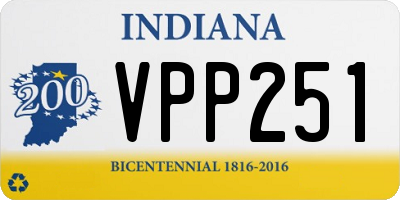 IN license plate VPP251