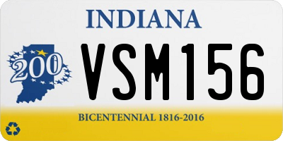 IN license plate VSM156