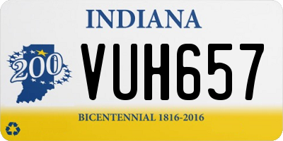 IN license plate VUH657