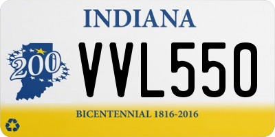 IN license plate VVL550