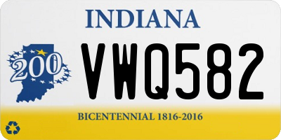 IN license plate VWQ582