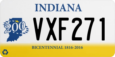 IN license plate VXF271