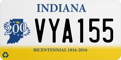 IN license plate VYA155