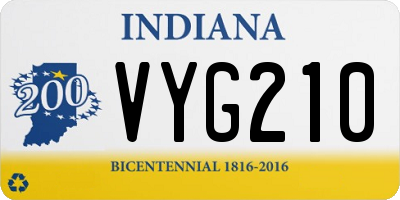 IN license plate VYG210