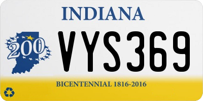 IN license plate VYS369