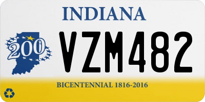 IN license plate VZM482