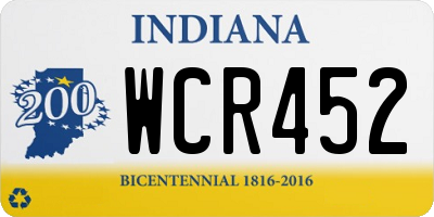 IN license plate WCR452