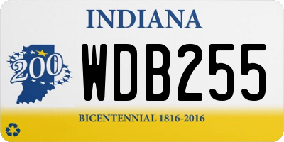 IN license plate WDB255