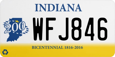 IN license plate WFJ846