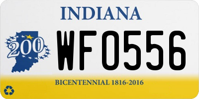 IN license plate WFO556