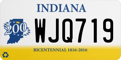 IN license plate WJQ719