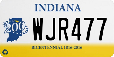 IN license plate WJR477